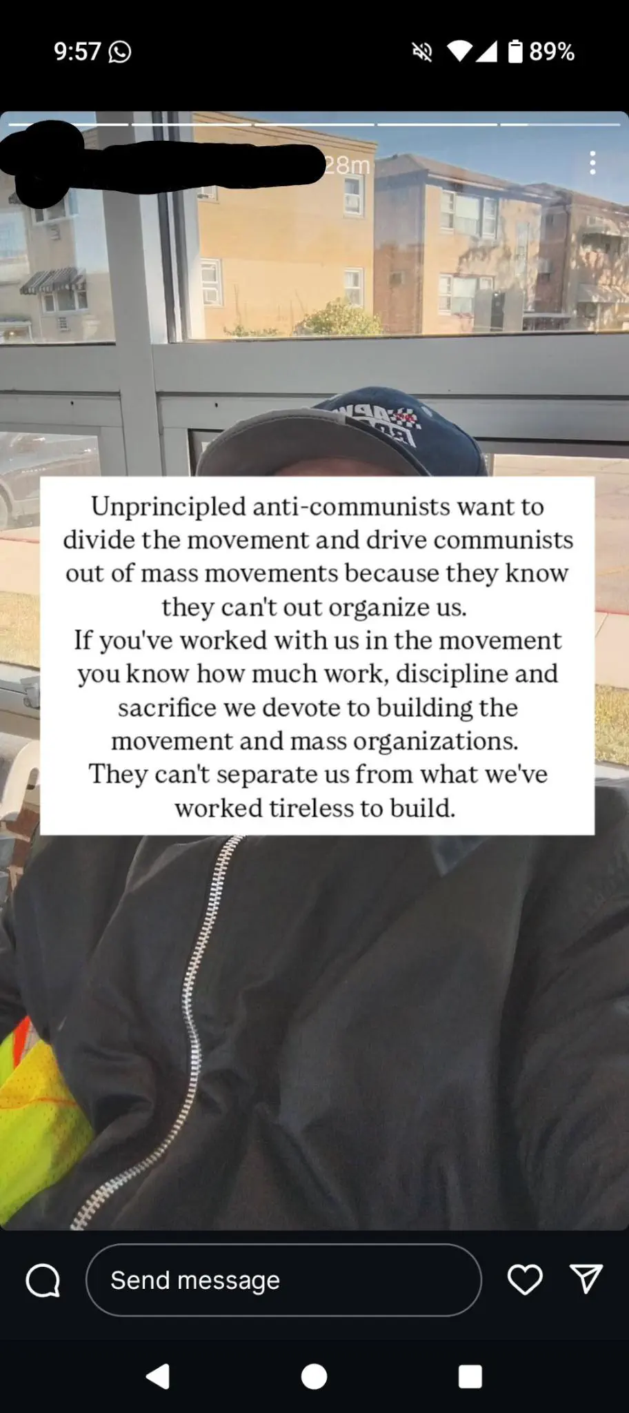 Instagram comment screenshot